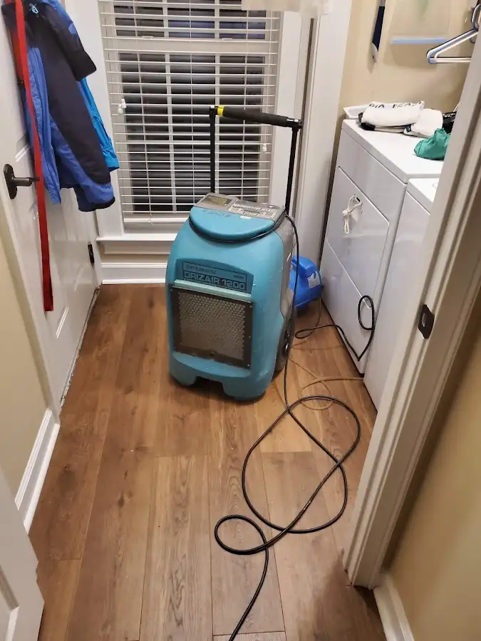 Commercial dehumidifier deployed for Flood Damage Cleanup in Marengo